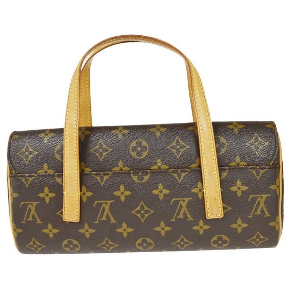 Authentic LOUIS VUITTON Sonatine Hand Bag Monogram Leather Brown France - Picture 1 of 14